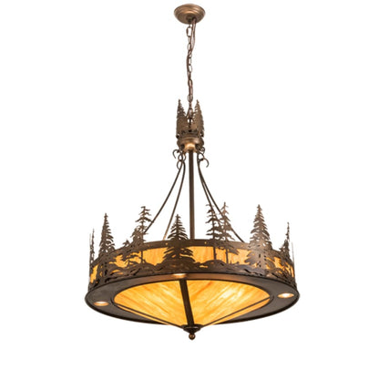 Meyda Tiffany 4 Light 30" Wide Abstract Pendant
