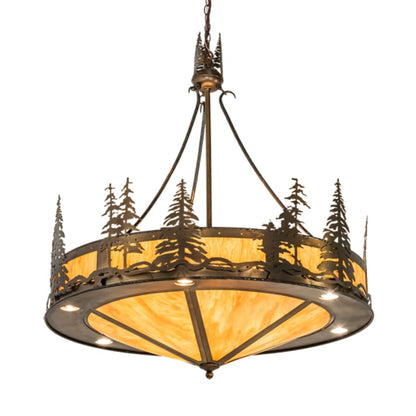 Meyda Tiffany 6 Light 41" Wide Abstract Pendant