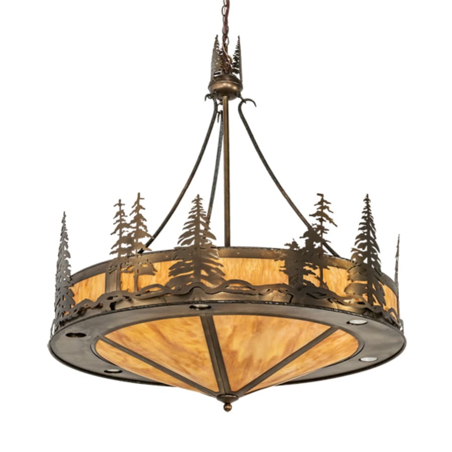 Meyda Tiffany 6 Light 41" Wide Abstract Pendant