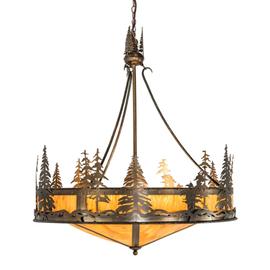 Meyda Tiffany 6 Light 41" Wide Abstract Pendant
