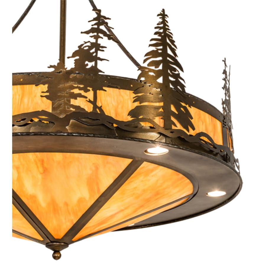Meyda Tiffany 6 Light 41" Wide Abstract Pendant