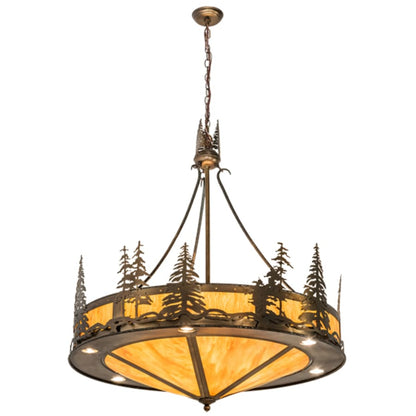 Meyda Tiffany 6 Light 41" Wide Abstract Pendant