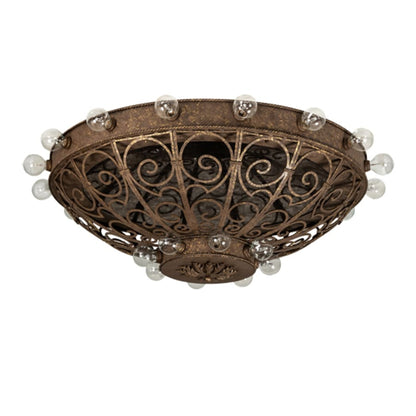 Meyda Tiffany Osteria 24 Light 46" Wide Flush Mount Bowl Ceiling Fixture