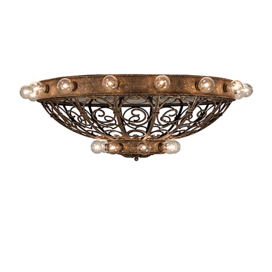Meyda Tiffany Osteria 24 Light 46" Wide Flush Mount Bowl Ceiling Fixture