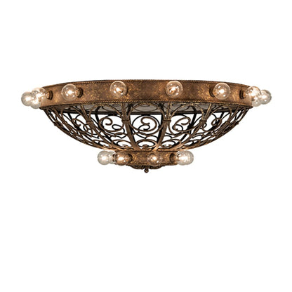 Meyda Tiffany Osteria 24 Light 46" Wide Flush Mount Bowl Ceiling Fixture