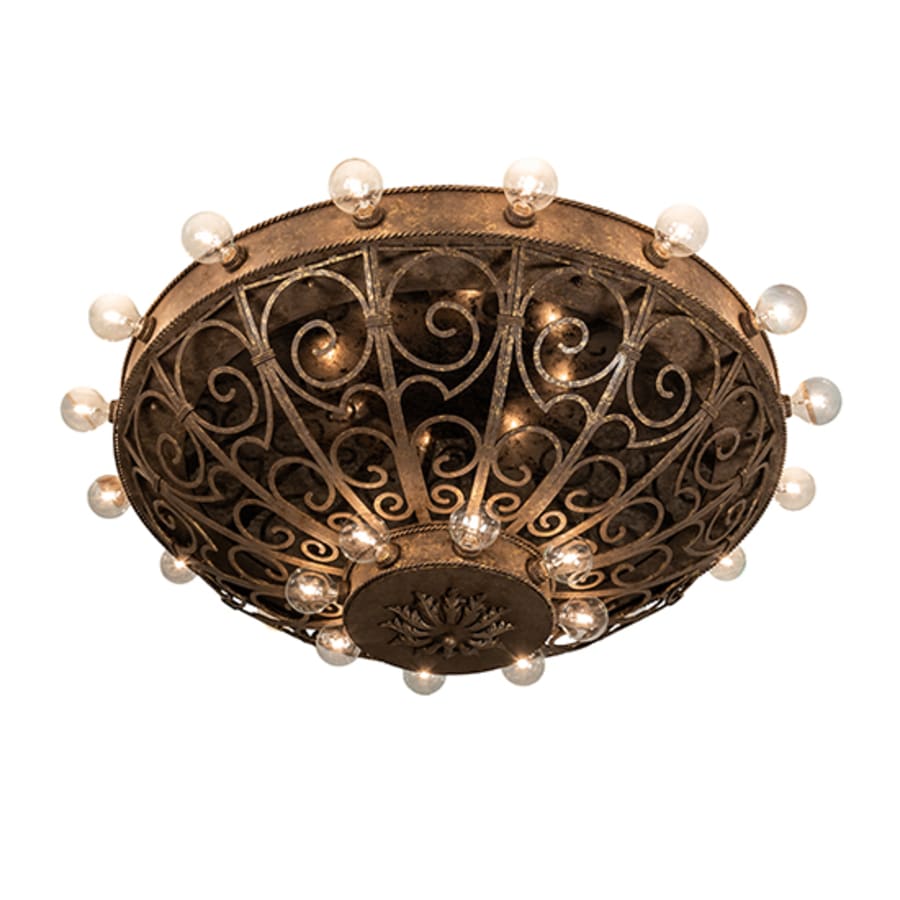 Meyda Tiffany Osteria 24 Light 46" Wide Flush Mount Bowl Ceiling Fixture