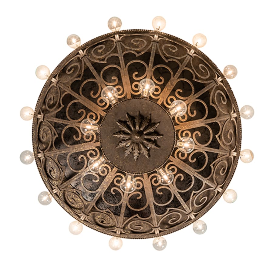 Meyda Tiffany Osteria 24 Light 46" Wide Flush Mount Bowl Ceiling Fixture