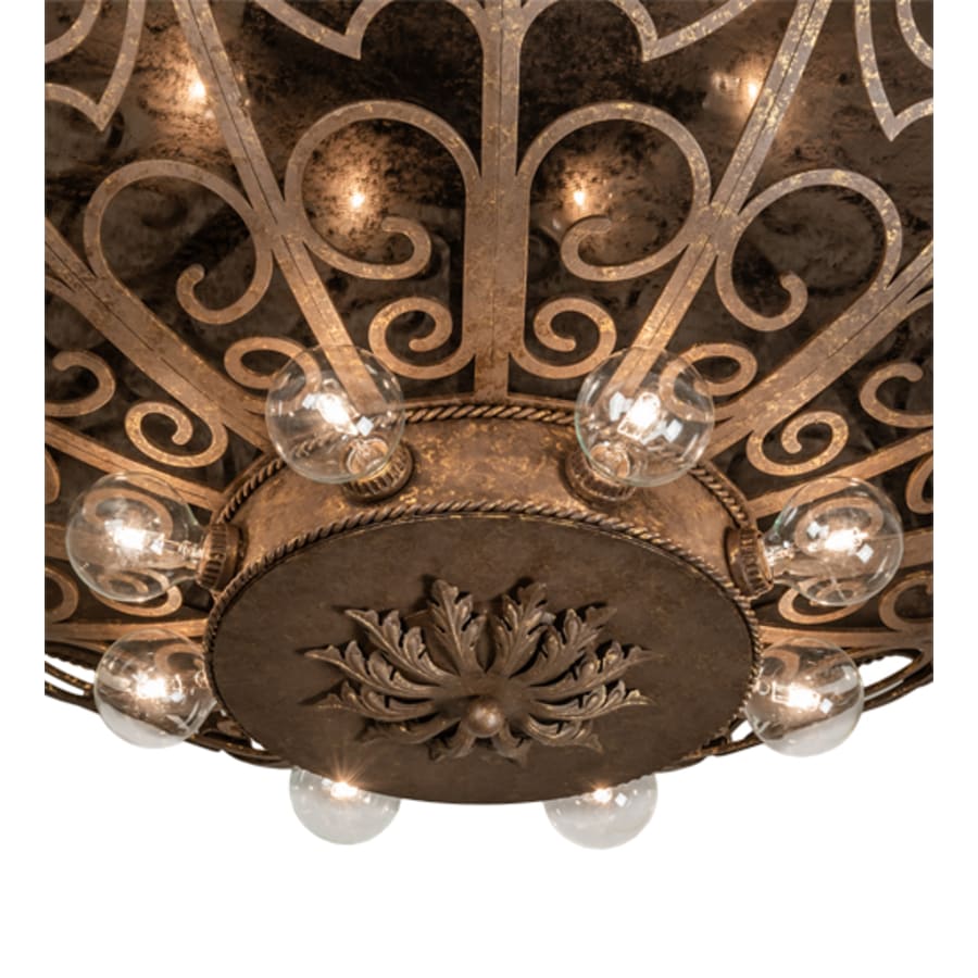 Meyda Tiffany Osteria 24 Light 46" Wide Flush Mount Bowl Ceiling Fixture