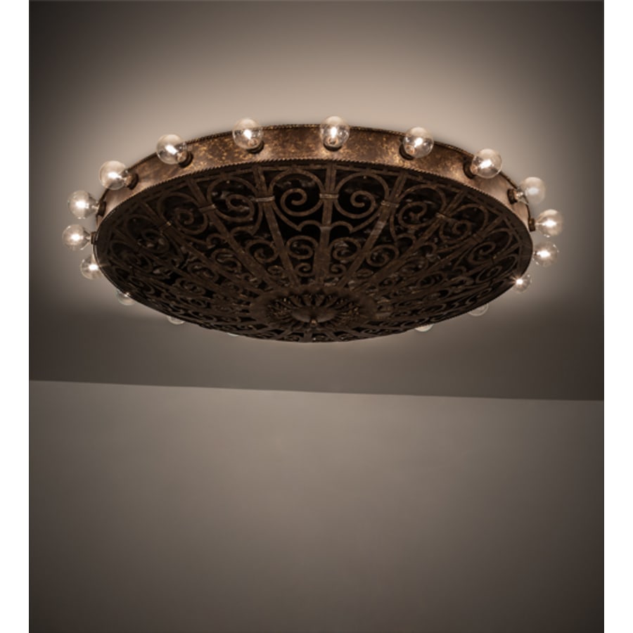 Meyda Tiffany Osteria 20 Light 52" Wide Flush Mount Bowl Ceiling Fixture