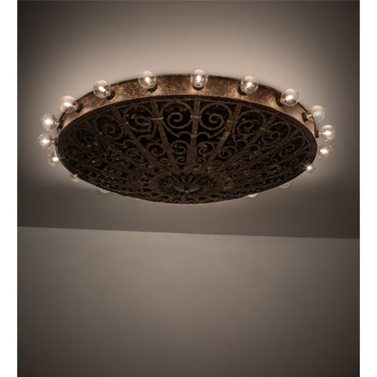 Meyda Tiffany Osteria 20 Light 52" Wide Flush Mount Bowl Ceiling Fixture