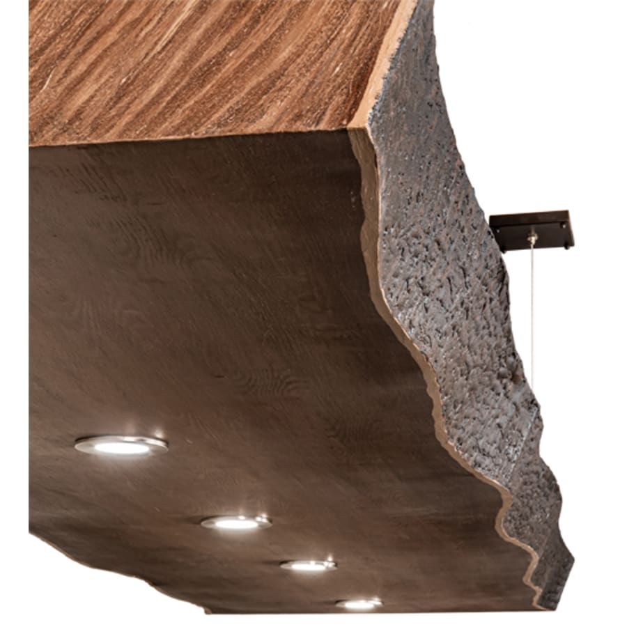 Meyda Tiffany 5 Light 93" Wide Wood Linear Pendant