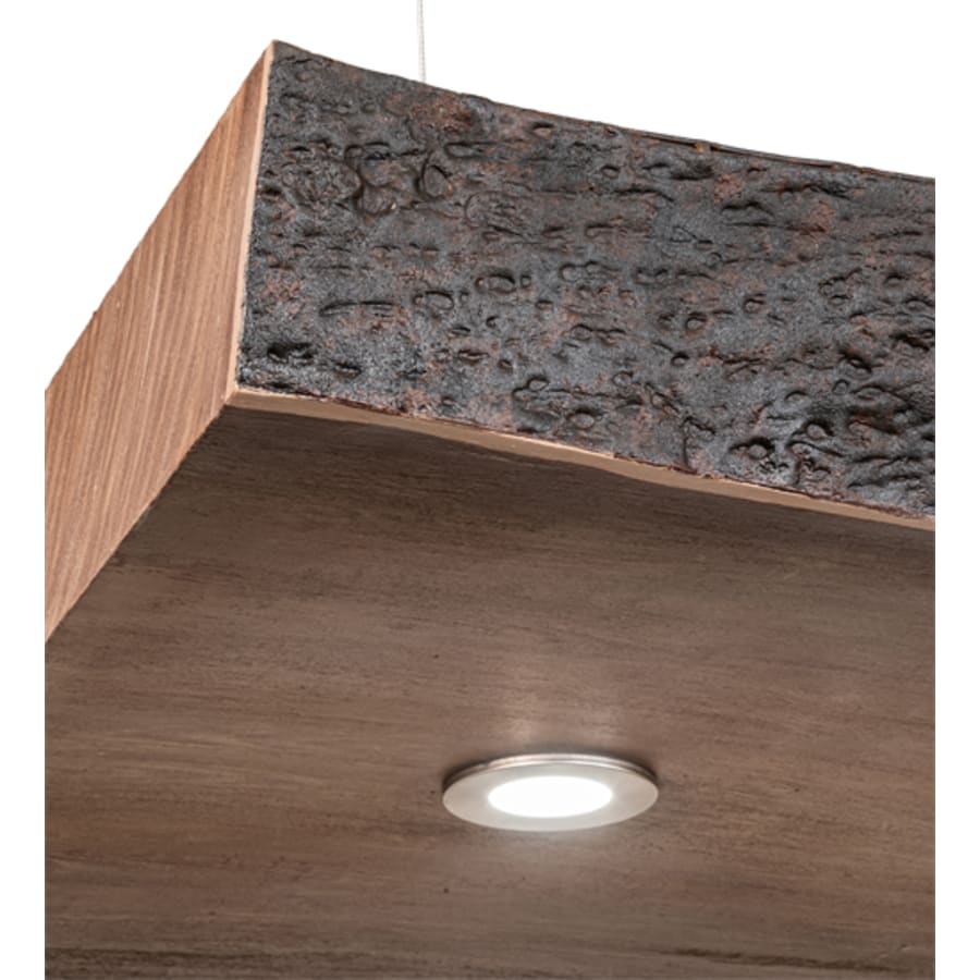 Meyda Tiffany 5 Light 93" Wide Wood Linear Pendant