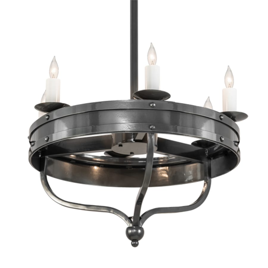Meyda Tiffany Parnella 6 Light 30" Wide Taper Candle Style Chandelier
