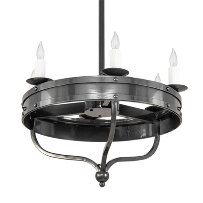 Meyda Tiffany Parnella 6 Light 30" Wide Taper Candle Style Chandelier