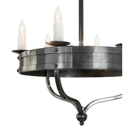 Meyda Tiffany Parnella 6 Light 30" Wide Taper Candle Style Chandelier