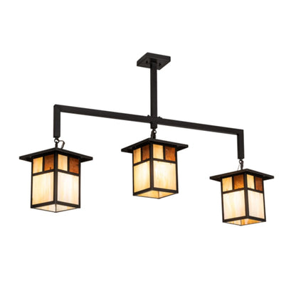 Meyda Tiffany 3 Light 47" Wide Linear Pendant