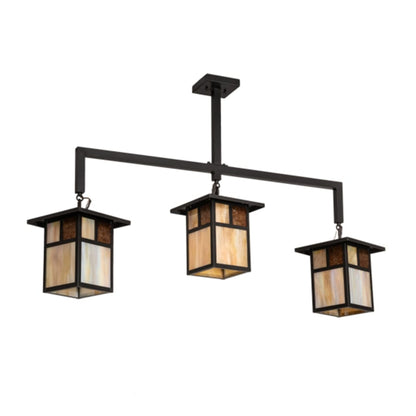 Meyda Tiffany 3 Light 47" Wide Linear Pendant
