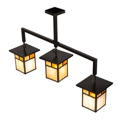 Meyda Tiffany 3 Light 47" Wide Linear Pendant