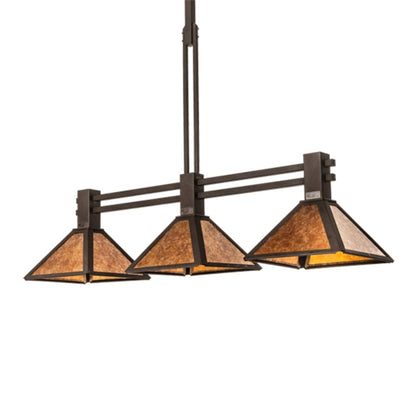 Meyda Tiffany 3 Light 45" Wide Linear Pendant