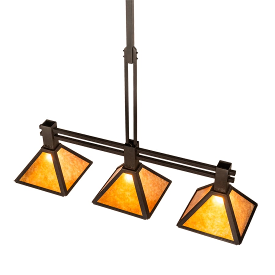 Meyda Tiffany 3 Light 45" Wide Linear Pendant