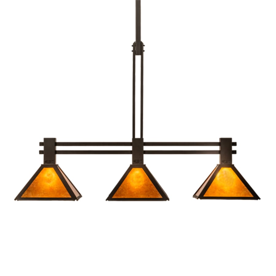Meyda Tiffany 3 Light 45" Wide Linear Pendant