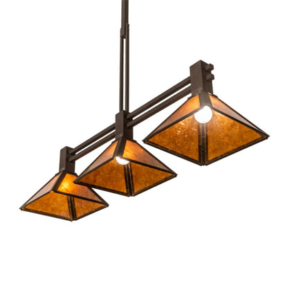 Meyda Tiffany 3 Light 45" Wide Linear Pendant