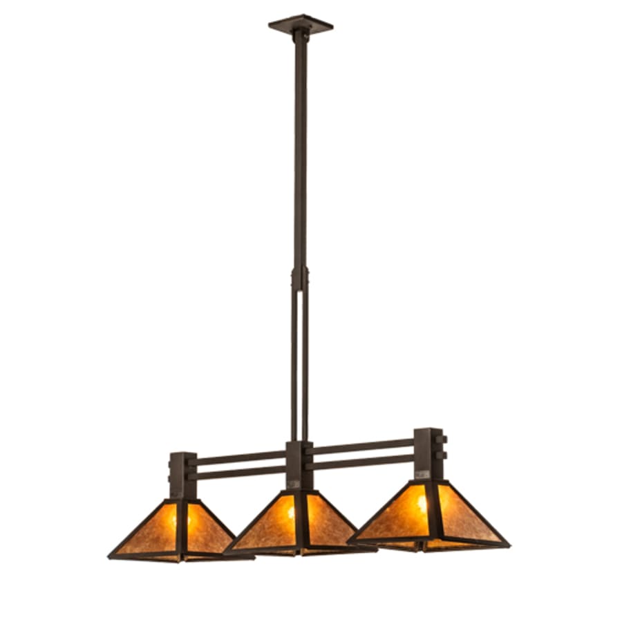 Meyda Tiffany 3 Light 45" Wide Linear Pendant