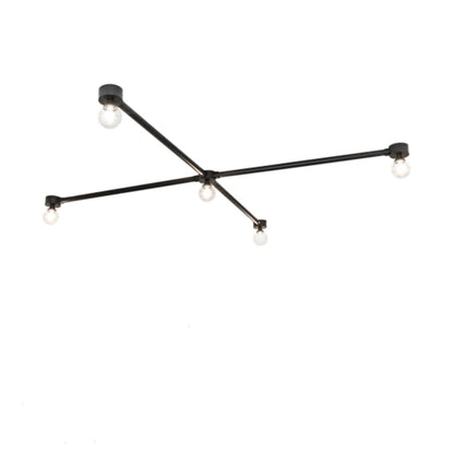 Meyda Tiffany Pronograde Jack 5 Light 96" Wide Flush Mount Ceiling Fixture