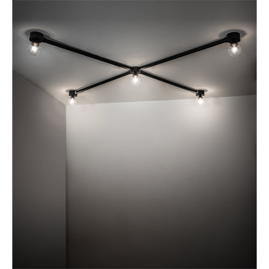 Meyda Tiffany Pronograde Jack 5 Light 96" Wide Flush Mount Ceiling Fixture
