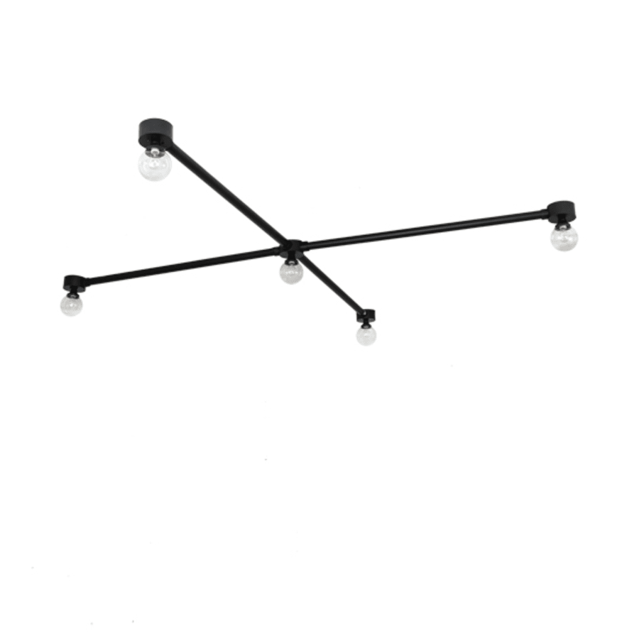 Meyda Tiffany Pronograde Jack 5 Light 96" Wide Flush Mount Ceiling Fixture