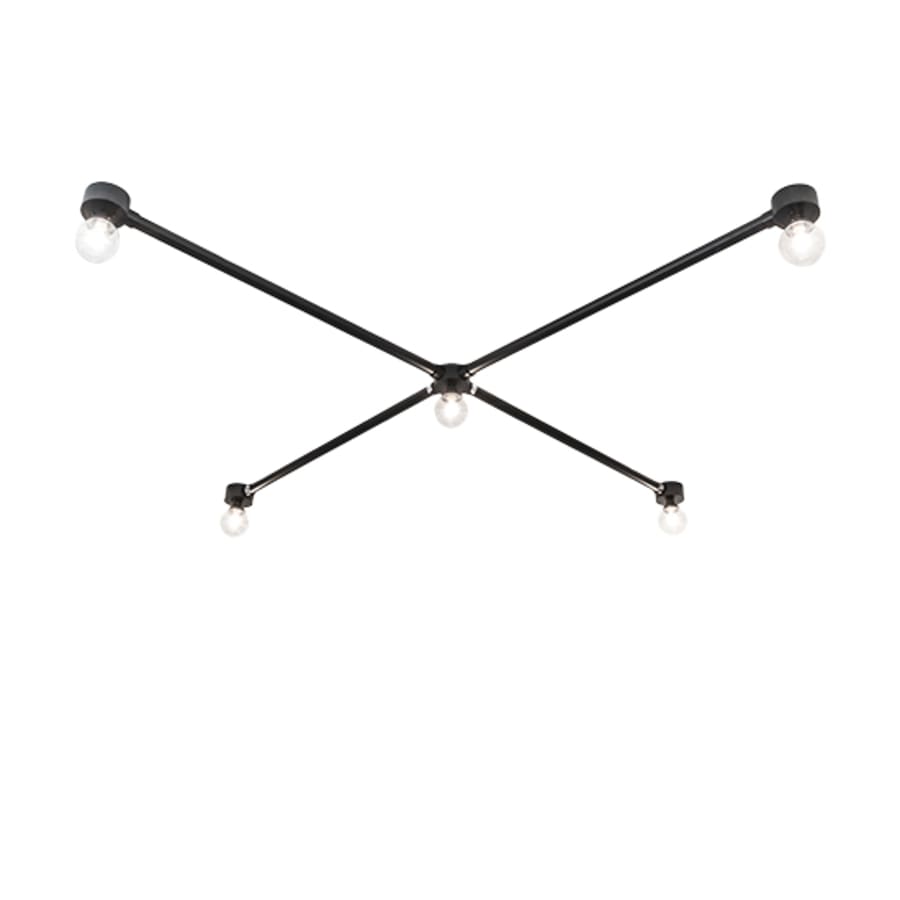 Meyda Tiffany Pronograde Jack 5 Light 96" Wide Flush Mount Ceiling Fixture