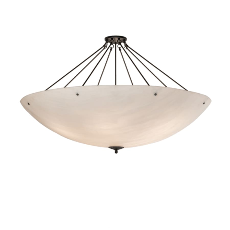Meyda Tiffany Madison 12 Light 60" Wide Semi-Flush Bowl Ceiling Fixture - Gilded Tobacco Finish