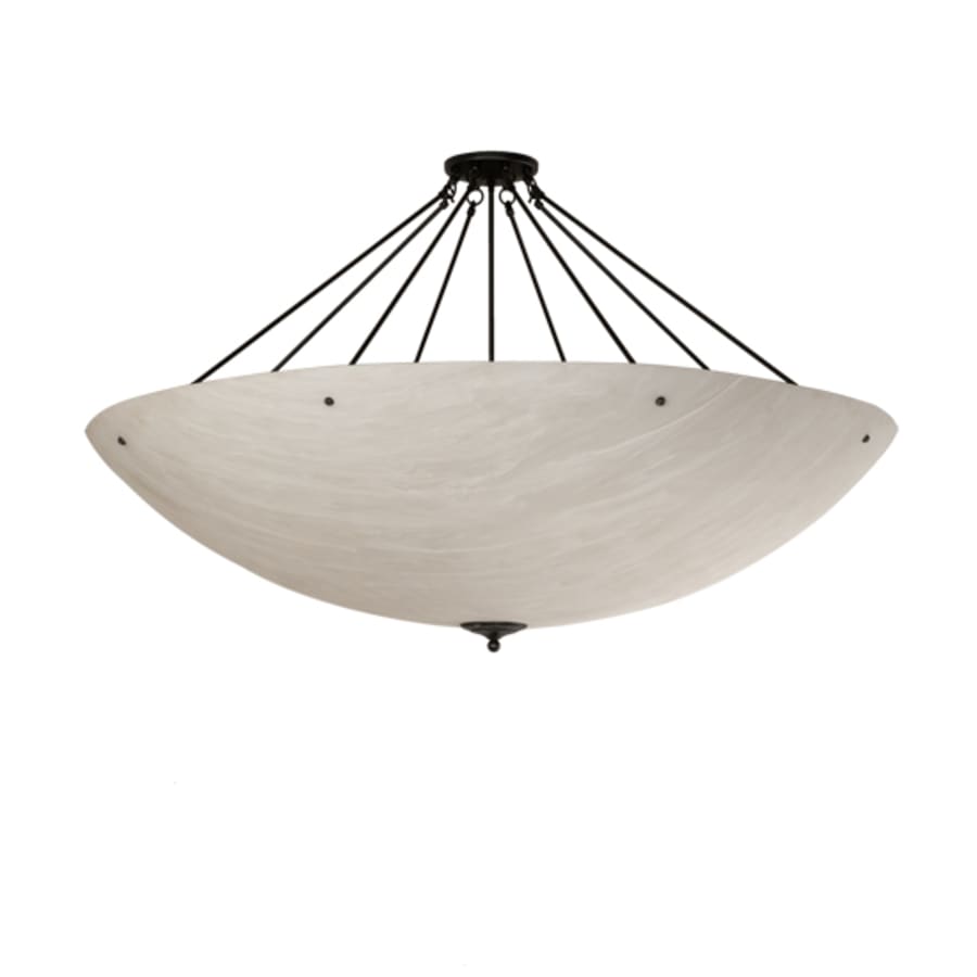 Meyda Tiffany Madison 12 Light 60" Wide Semi-Flush Bowl Ceiling Fixture - Gilded Tobacco Finish