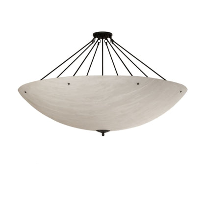 Meyda Tiffany Madison 12 Light 60" Wide Semi-Flush Bowl Ceiling Fixture - Gilded Tobacco Finish