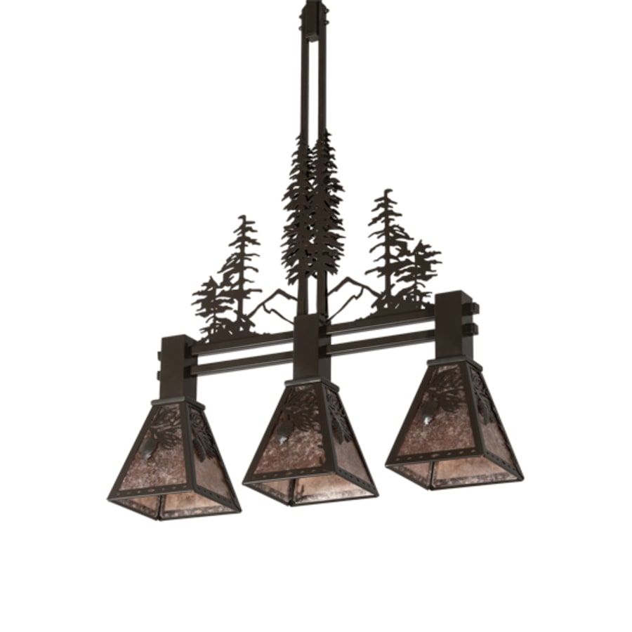 Meyda Tiffany 3 Light 30" Wide Linear Pendant