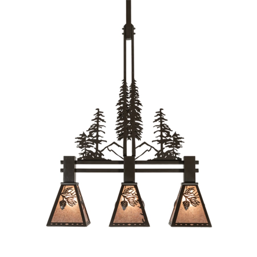 Meyda Tiffany 3 Light 30" Wide Linear Pendant