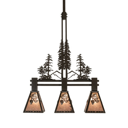 Meyda Tiffany 3 Light 30" Wide Linear Pendant
