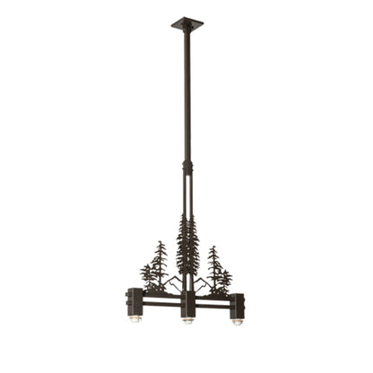 Meyda Tiffany 3 Light 30" Wide Linear Pendant
