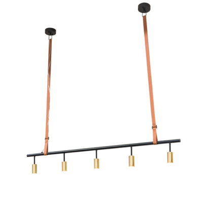Meyda Tiffany 5 Light 71" Wide Suspension Linear Pendant