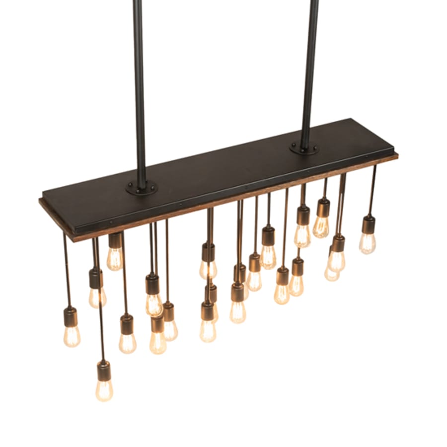Meyda Tiffany 22 Light 48" Wide Wood Linear Pendant