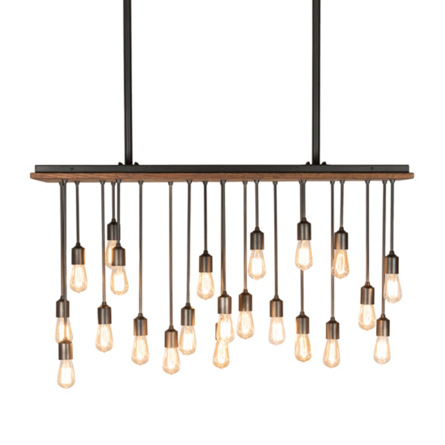 Meyda Tiffany 22 Light 48" Wide Wood Linear Pendant