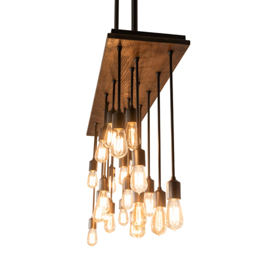 Meyda Tiffany 22 Light 48" Wide Wood Linear Pendant