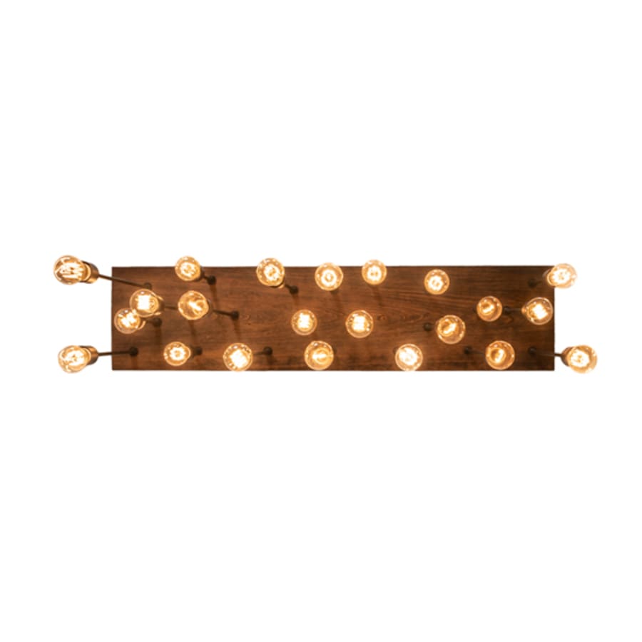Meyda Tiffany 22 Light 48" Wide Wood Linear Pendant