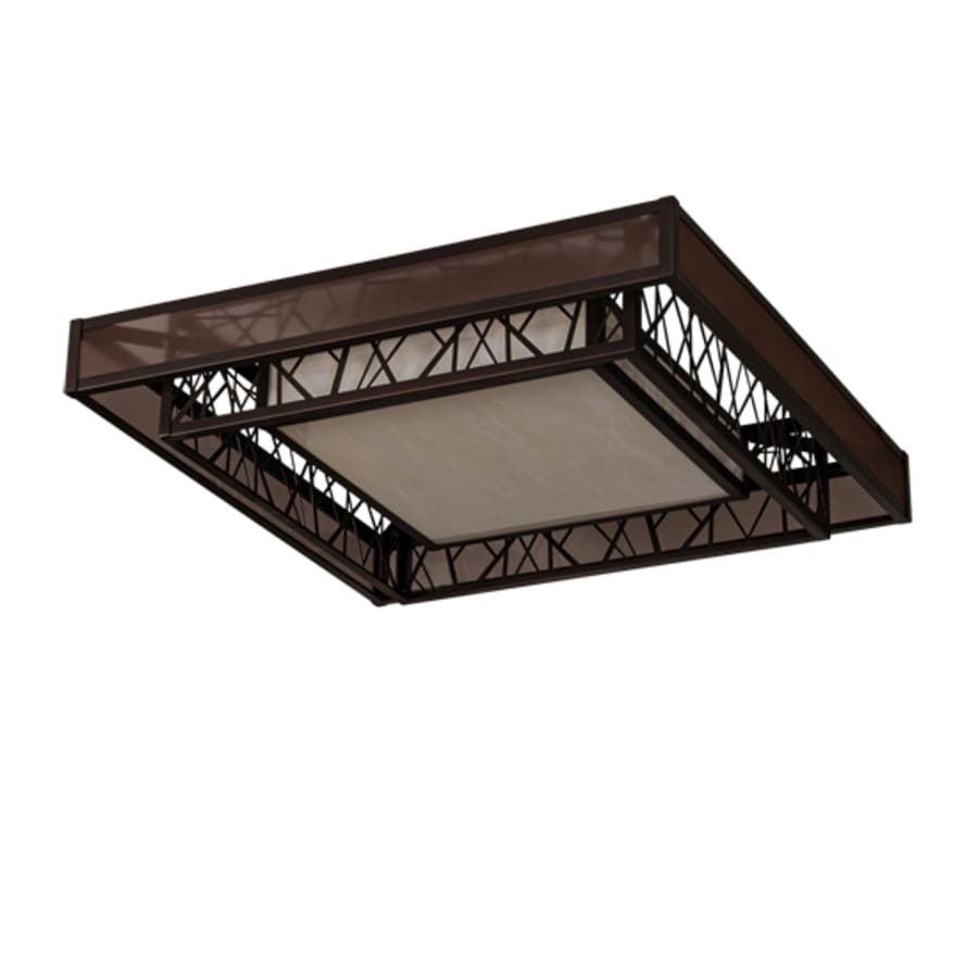 Meyda Tiffany Quadrato Rich Umador 51" Wide LED Semi-Flush Square Ceiling Fixture