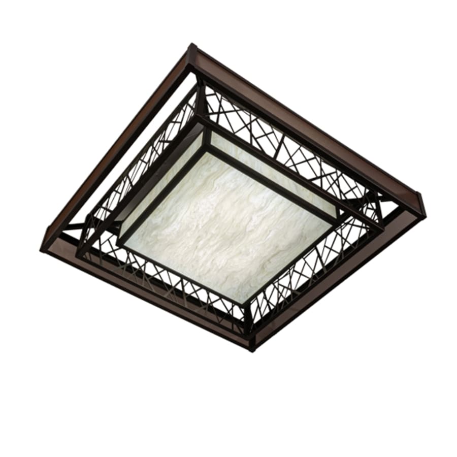 Meyda Tiffany Quadrato Rich Umador 51" Wide LED Semi-Flush Square Ceiling Fixture