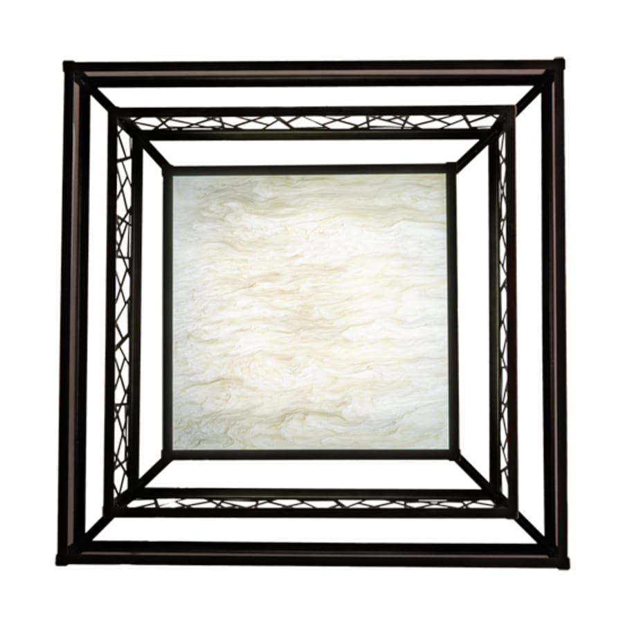 Meyda Tiffany Quadrato Rich Umador 51" Wide LED Semi-Flush Square Ceiling Fixture