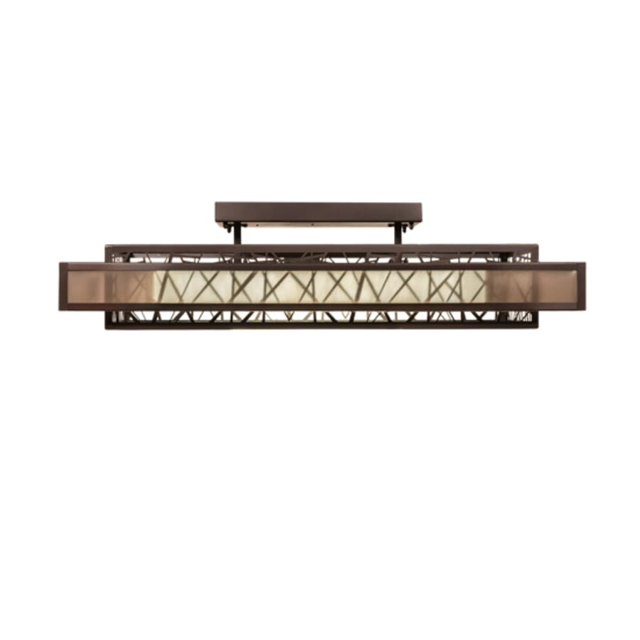 Meyda Tiffany Quadrato Rich Umador 48" Wide LED Semi-Flush Ceiling Fixture