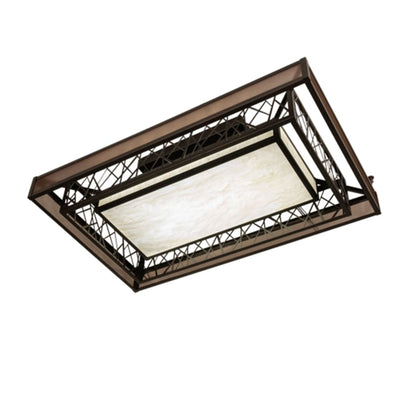 Meyda Tiffany Quadrato Rich Umador 48" Wide LED Semi-Flush Ceiling Fixture