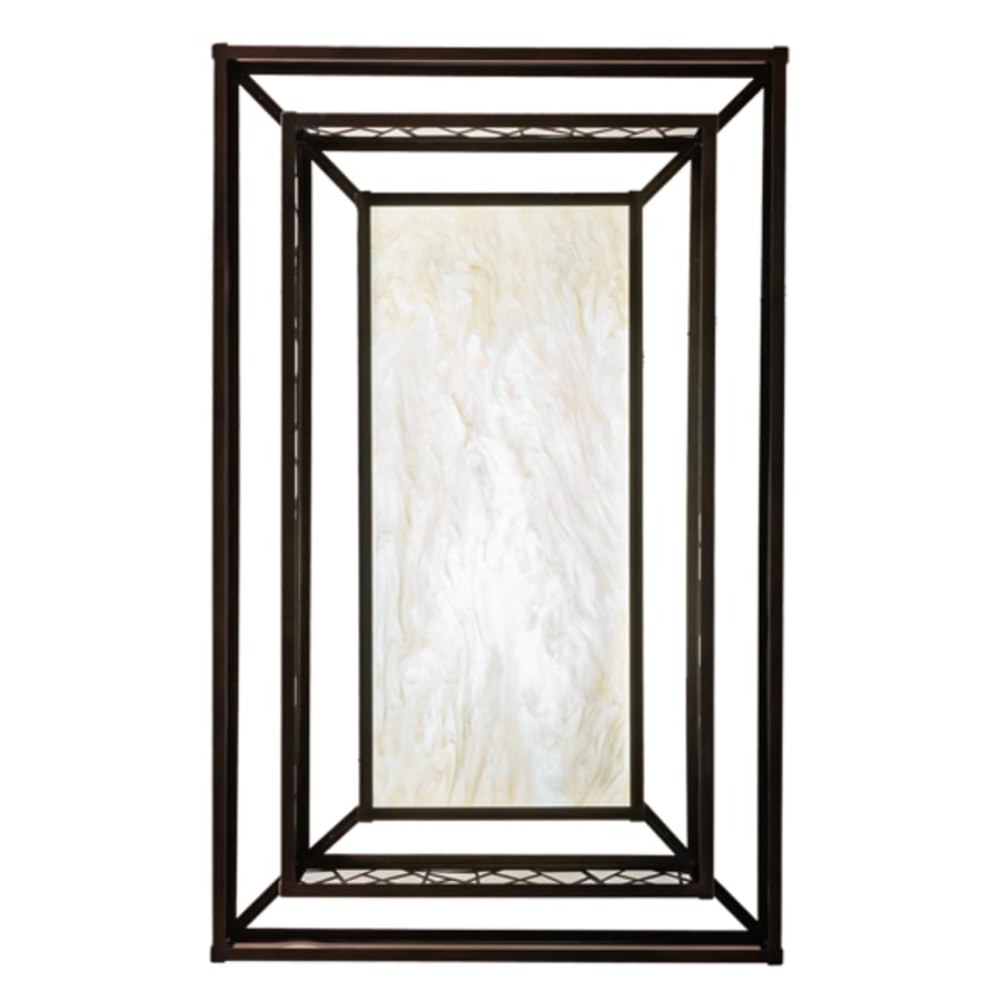 Meyda Tiffany Quadrato Rich Umador 48" Wide LED Semi-Flush Ceiling Fixture