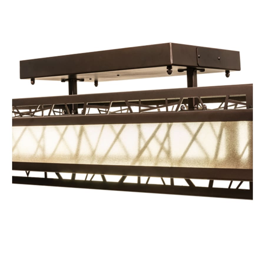 Meyda Tiffany Quadrato Rich Umador 48" Wide LED Semi-Flush Ceiling Fixture